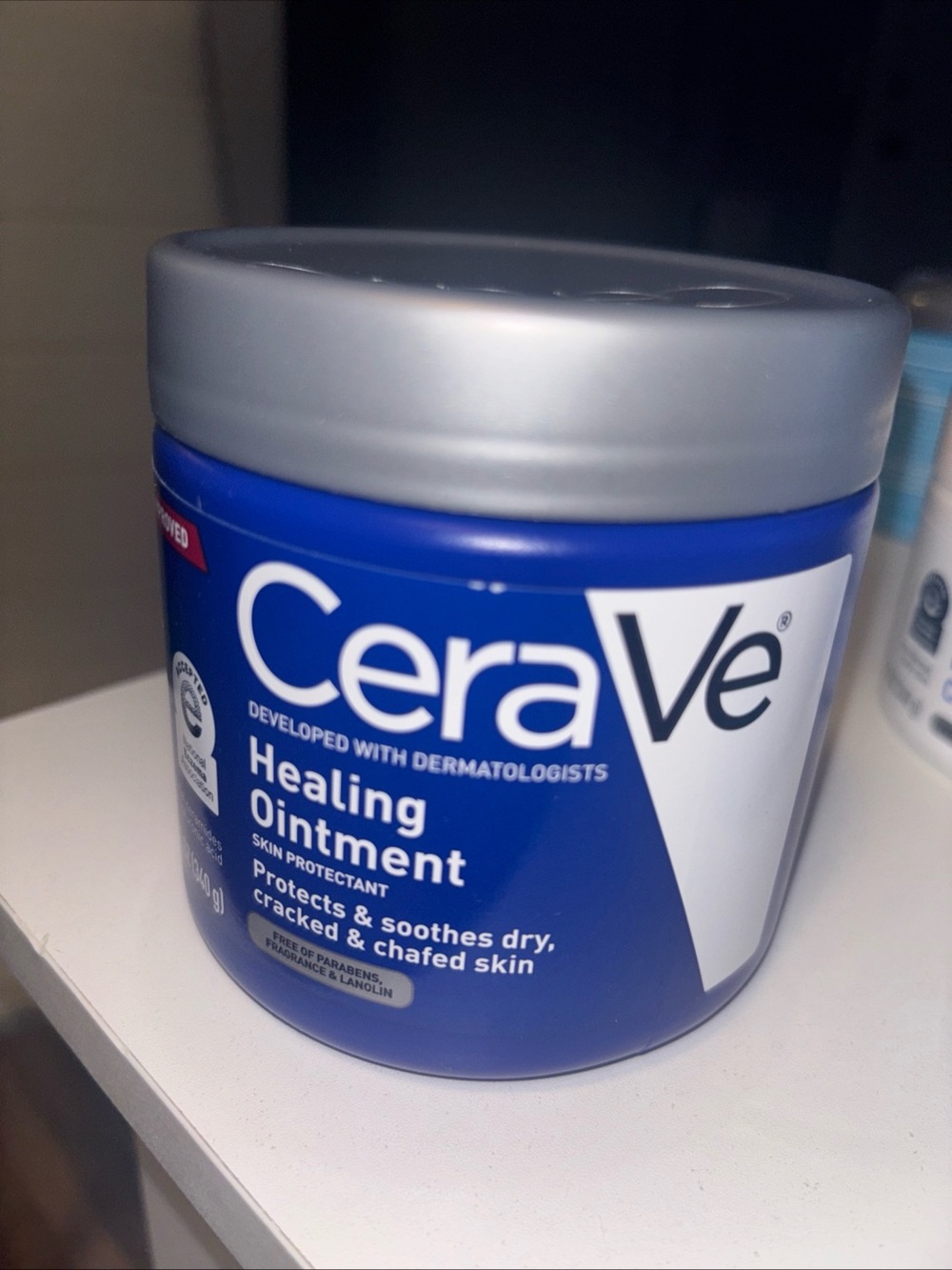rave Healing Ointment Jar - Blue & Silver